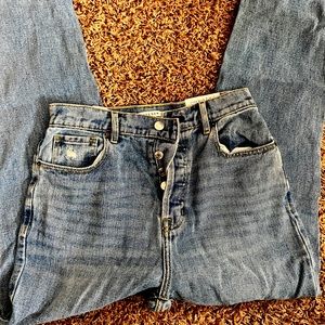 NWT PacSun high rise straight button fly jeans size 26
